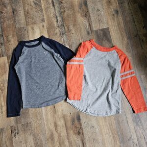 Crewcuts & Hanna Andersson Boys' Long Sleeve T-Shirt Lot (Size 4–5T, EUC, Gray)